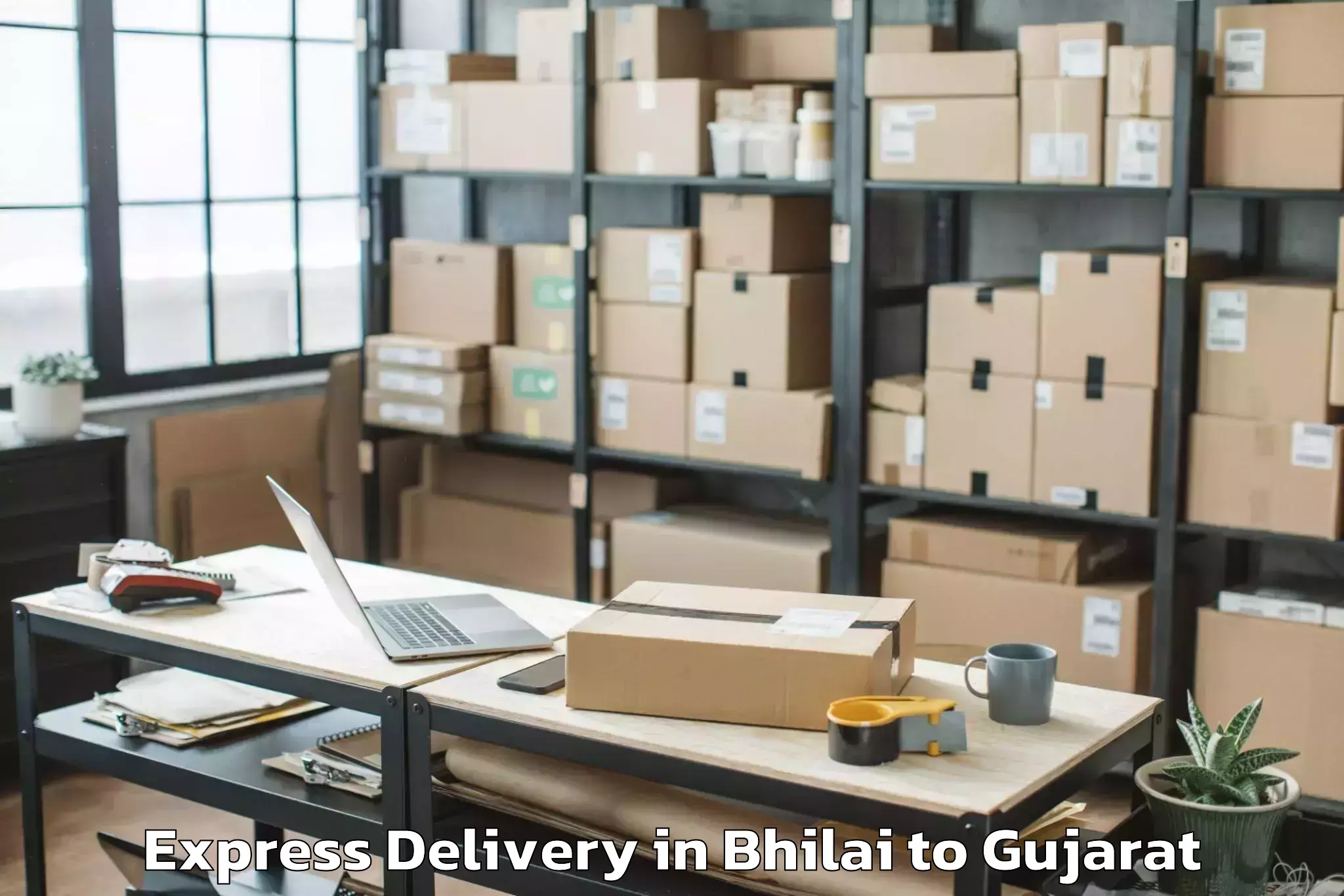 Reliable Bhilai to Kalol Express Delivery